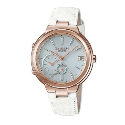 【CASIO 卡西歐】SHEEN系列 優雅智慧藍芽傳輸太陽能腕錶 SHB-2000GL-7A 35mm
