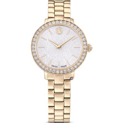 SWAROVSKI 施華洛世奇 Matrix 璀璨水晶腕錶-30mm金色 5715026