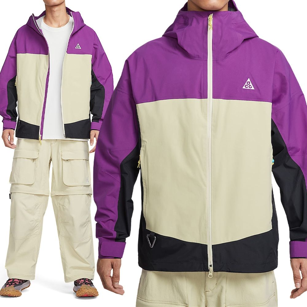 Nike AS M Acg Sfadv Morpho Rain Jkt 男款紫色連帽外套HJ2688-505