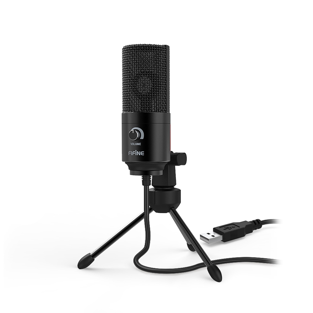 USB电容麦克风 FIFINE K669 USB心型指向電容式麥克風(黑色) | 麥克風| Yahoo購物中心