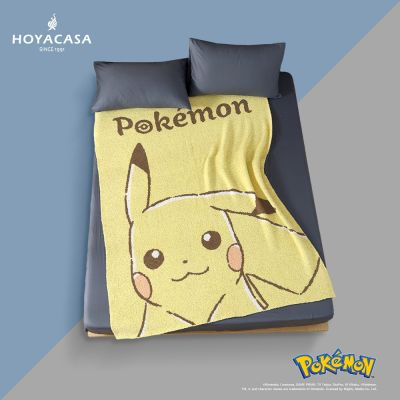 【HOYACASA 】Pokémon寶可夢官方授權 -軟萌擁抱半邊絨毯(130x160cm)