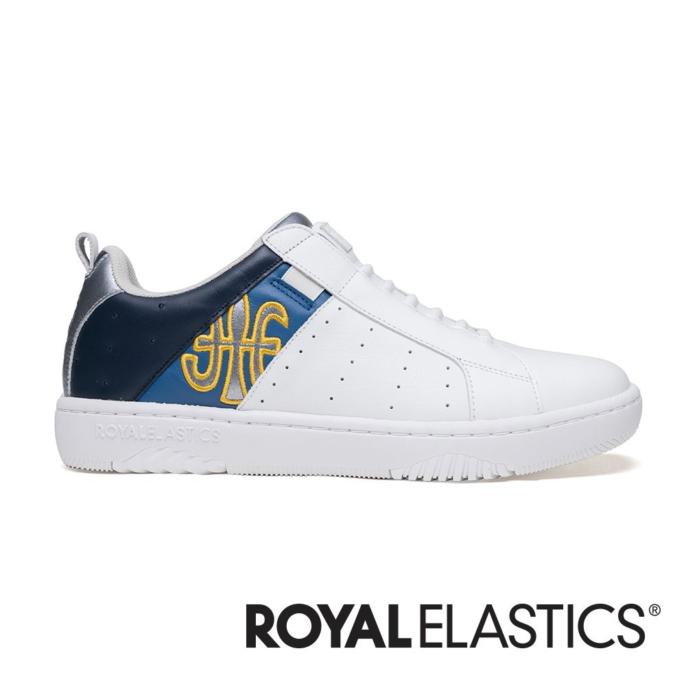 ROYAL ELASTICS ICON2.0 白藍銀真皮潮流運動休閒鞋 (男) 006562-053