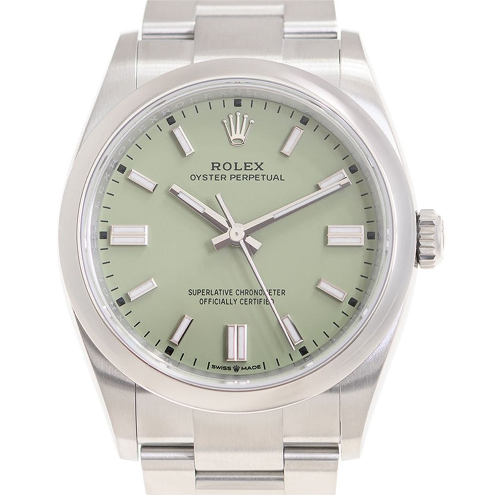ROLEX 勞力士126000 Oyster Perpetual蠔式經典多色彩果綠x 36mm