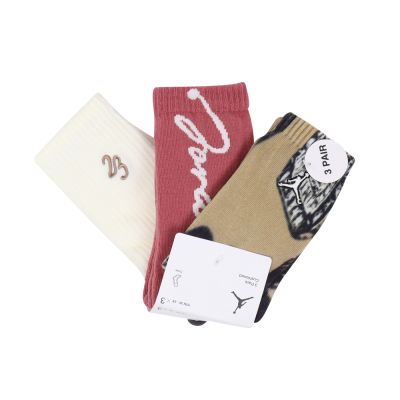Nike 休閒襪 Cushioned Crew Socks 大童 童襪 襪子 中筒 長襪 3雙入 JD2513073GS-001