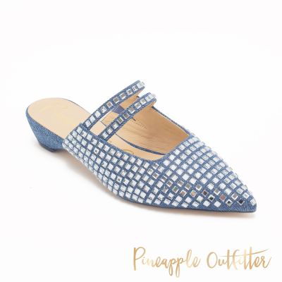 Pineapple-Outfitter-HAMO-典雅尖頭穆勒鞋-牛仔藍