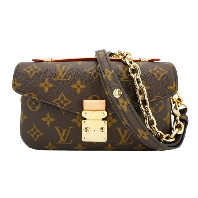 LOUIS VUITTON路易威登 Louis Vuitton LV路易威登 Pochette Metis East West 帆布斜背郵差包(M46279-咖)