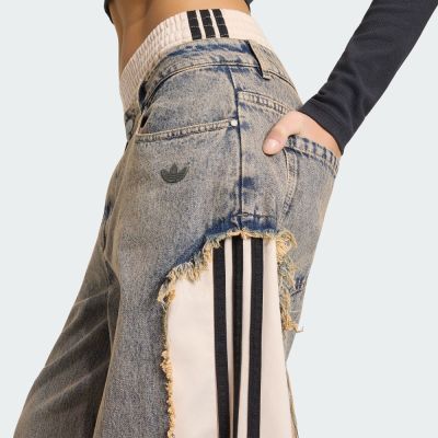 adidas 愛迪達】 ADILENIUM 5.0 丹寧長褲女- Originals KY5193