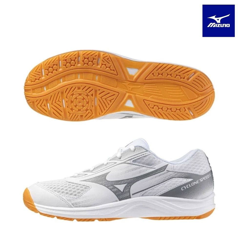 MIZUNO美津濃 CYCLONE SPEED 5 男 排球鞋-白/灰_V1GA258056