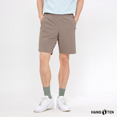 Hang Ten-男裝-四面彈涼感短褲-棕色