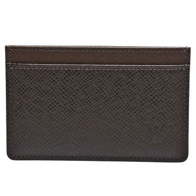 LOUIS VUITTON路易威登 LV M30948經典TAIGA皮革萬用卡夾(咖啡)