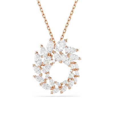 SWAROVSKI 施華洛世奇 Mesmera 高雅氣質鋯石項鍊 周年慶獻禮 送禮推薦-玫瑰金 5764188