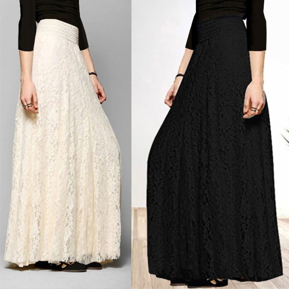 [韓國K.W.]現貨韓國空運法式紳士新款度假超長裙(小香風/韓國製/大擺裙) (米色)