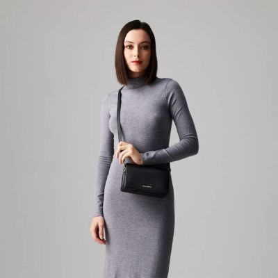 【BRAUN BUFFEL 德國小金牛】台灣總代理 柯琳姆 斜背包-黑色/BF862-11-BK