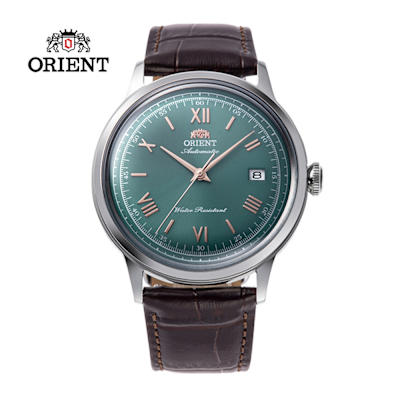 ORIENT 東方錶 DATEⅡ系列 經典機械錶 皮帶款 RA-AC0023E 綠色 - 40.5mm