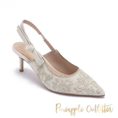 Pineapple-Outfitter-IAIN-復古綁結裸跟涼鞋-白色