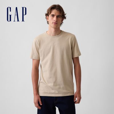 【GAP】經典T恤-淺駝(440775)