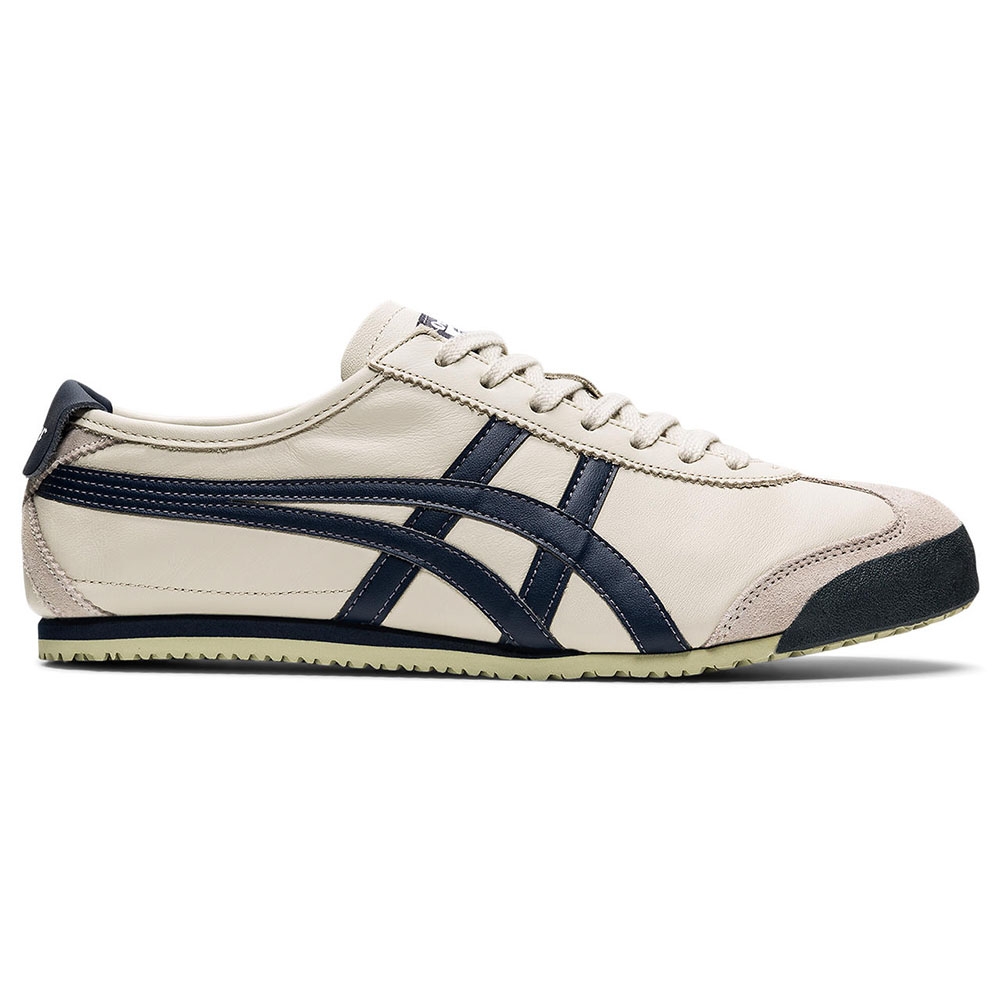 Onitsuka Tiger】鬼塚虎- 米底墨藍虎爪紋MEXICO 66 休閒鞋