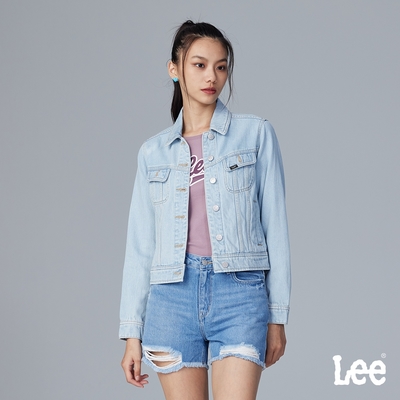 Lee 女款 季節性版型 牛仔外套 淺藍洗水｜Modern