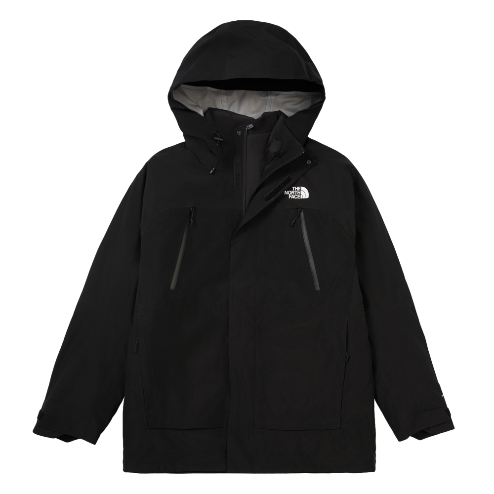 The North Face 官方旗艦】 北面男款黑色FUTURELIGHT防水透氣連帽三合