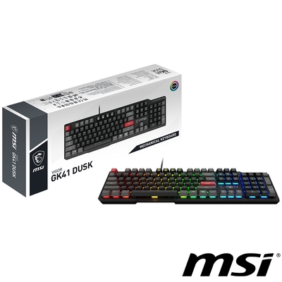 MSI微星 Vigor GK41 DUSK 機械電競鍵盤