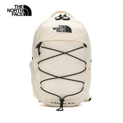 【The North Face 官方旗艦】北面男女款米白色DWR防潑水休閒後背包｜52SWROU 筆電包/登山包