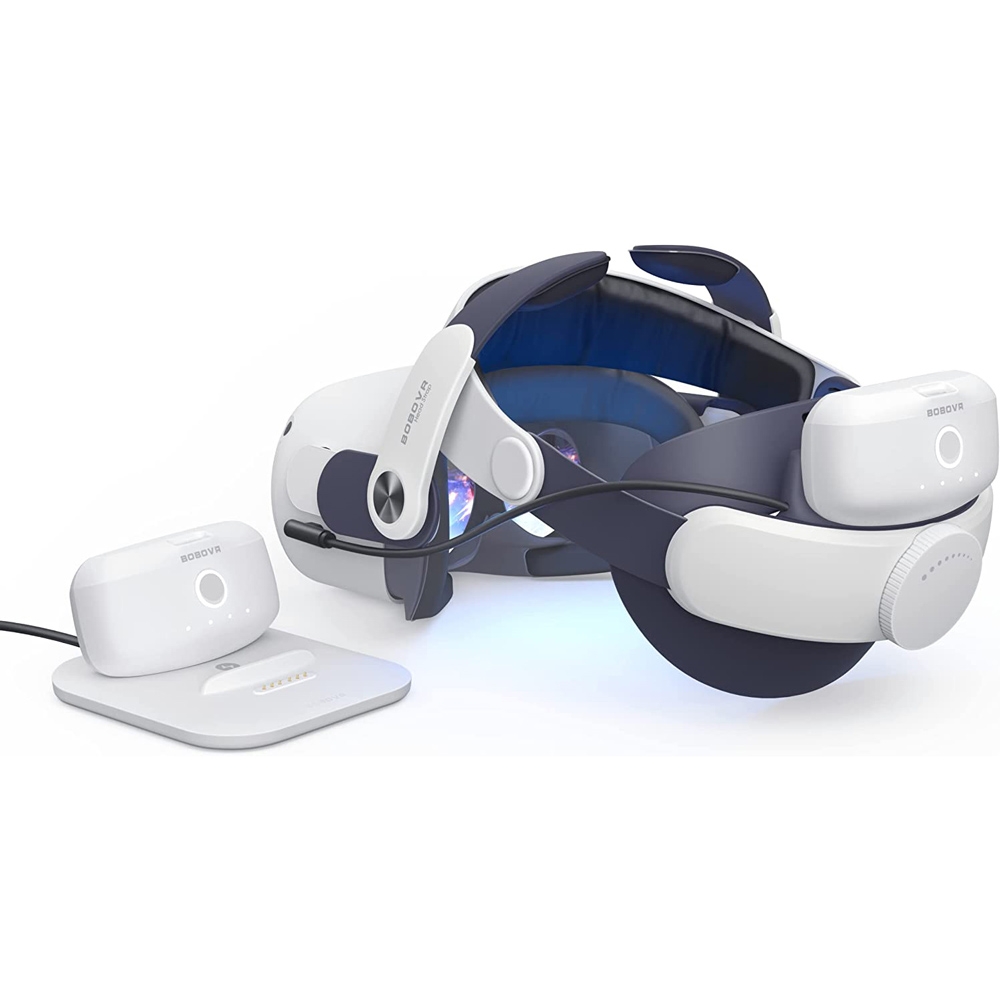 BOBOVR M2 Plus-2 加厚版頭帶(雙電池組合) 元宇宙/虛擬實境推薦| 3D AR
