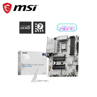 微星 PRO Z890-S WIFI WHITE DDR5 主機板 (雪白版)+威剛 D5 32G 5600 記憶體