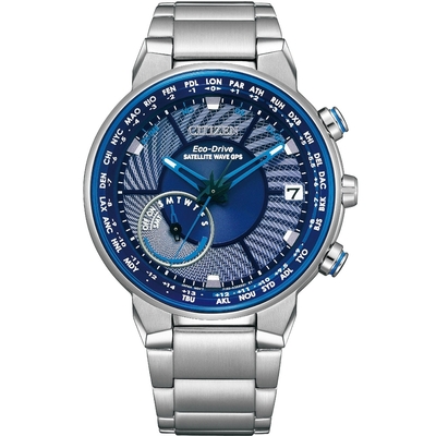 CITIZEN 星辰 GENT S GPS衛星對時光動能腕錶(CC3030-53L)/44mm