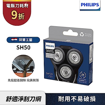 【PHILIPS飛利浦】SH50/51電鬍刀替換刀頭