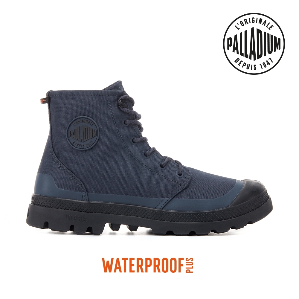 PALLADIUM PAMPA RCYCL LITE+WP+ ZIP再生科技輕量拉鍊橘標防水靴-中性 多款任選 (深藍)