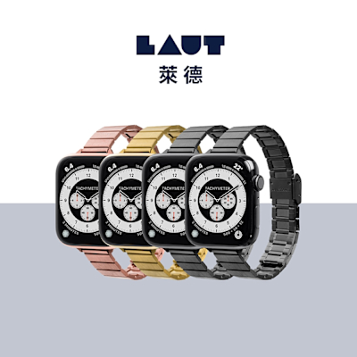LAUT 萊德 Apple Watch 38/40/41/42(S10/11)mm 時尚不銹鋼錶帶