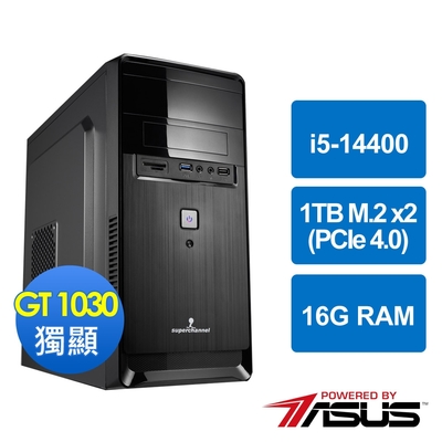 華碩B760平台[至尊之王II]i5-14400/16G/GT 1030/2TB_M2(1TBx2)