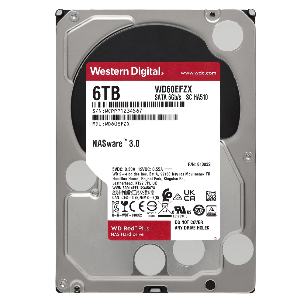 WD 紅標Plus 6TB NAS專用3.5吋SATA硬碟(WD60EFZX) | WD 威騰| Yahoo