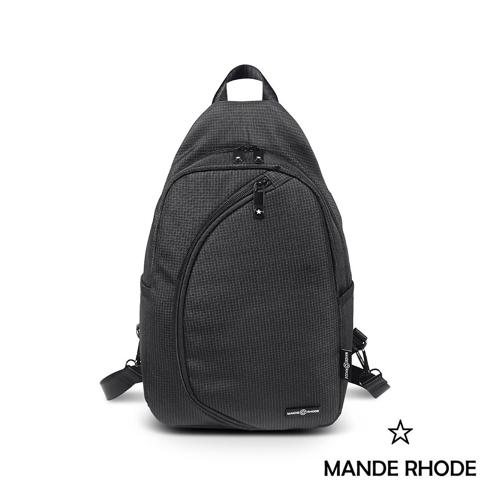 MANDE RHODE - 曼德羅德 - 格紋單肩後背兩用包 - A5897K