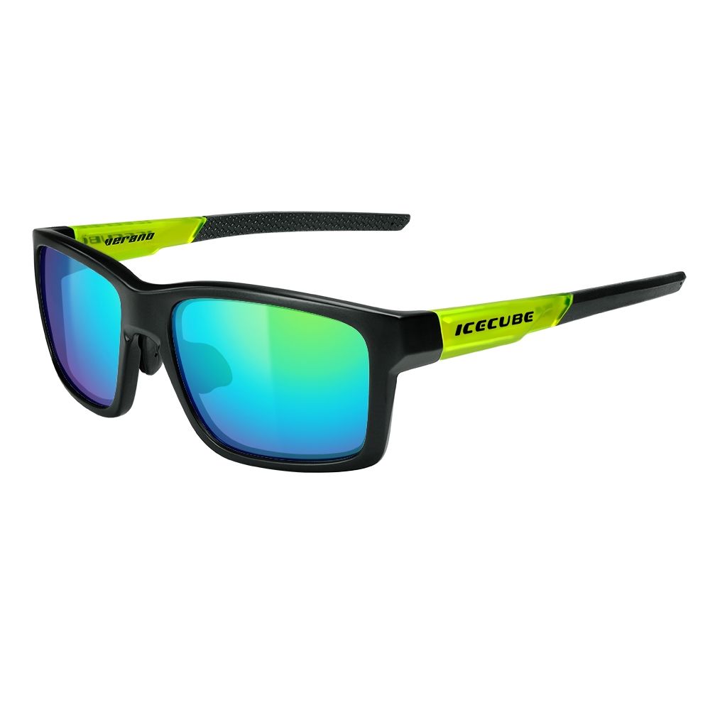 ICECUBE台灣製偏光片抗UV400運動/休閒太陽眼鏡VERANO-霧黑框5色