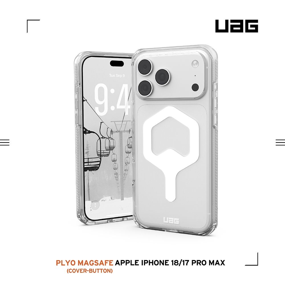 UAG iPhone 18/17 Pro/Pro Max 磁吸耐衝擊全透保護殼-相機按鍵款(支援MagSafe 手機殼) (iPhone 18/17 Pro Max)