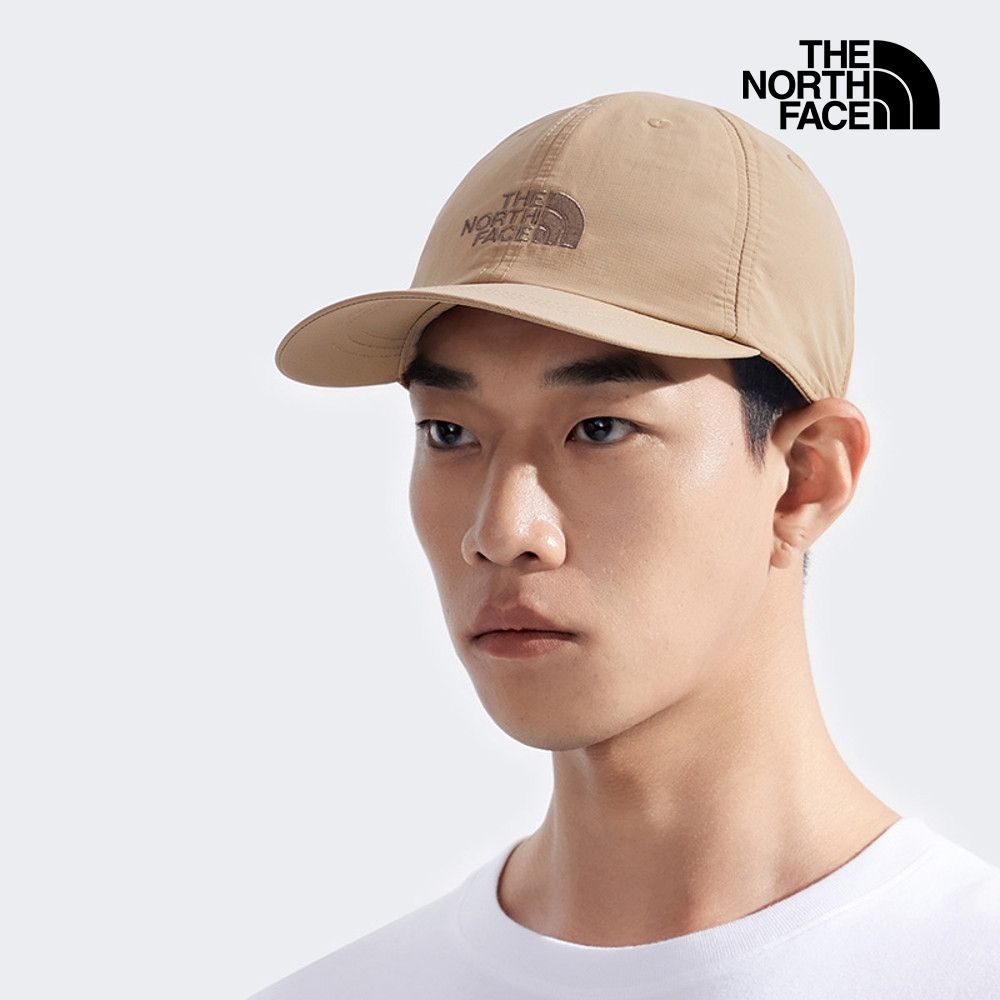 【The North Face 官方旗艦】 北面男女款棕色舒適透氣運動帽｜8CQ1BOX
