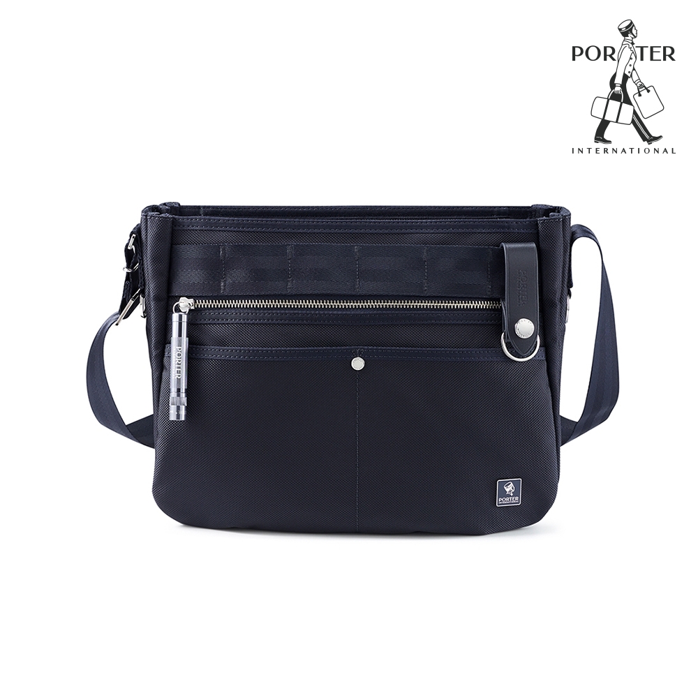 PORTER INTERNATIONAL - 自信經典NEW HEAT斜背包 - 深藍