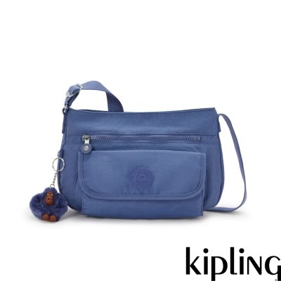 Kipling (網路獨家款)經典靛藍多袋收納側背包-SYRO U