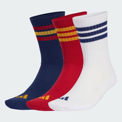 【adidas 愛迪達】 中筒襪 3 雙入 男/女 KE5503