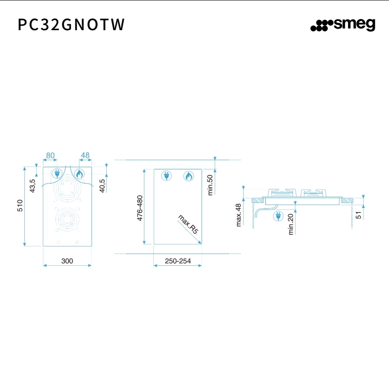 SMEG義大利 PC32GNOTW - 詳情1