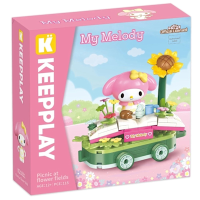 任選 QMAN 三麗鷗 美樂蒂 QM30805 花車遊行系列 啟蒙積木Keeppley