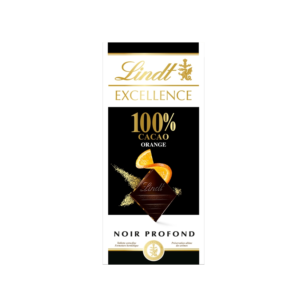 Lindt 瑞士蓮極醇系列香橙夾餡100%黑巧克力(50g) | 巧克力| Yahoo購物中心