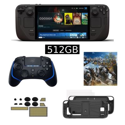 Steam Deck OLED 512GB 台灣公司貨+Steam 魔物獵人荒野+保貼保護殼+
