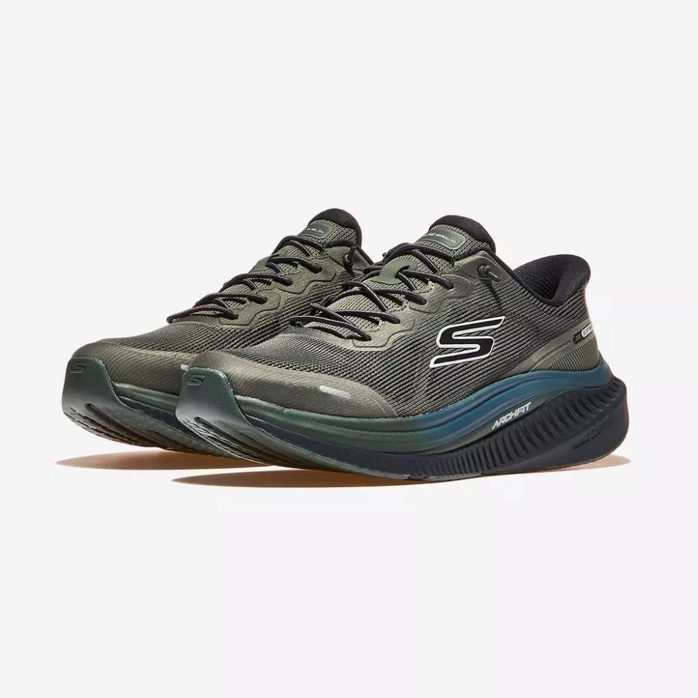 610-SKECHERS 男足弓 瞬穿系列 GO WALK MAX CUSHIONING ARCH FIT (216741OLV)