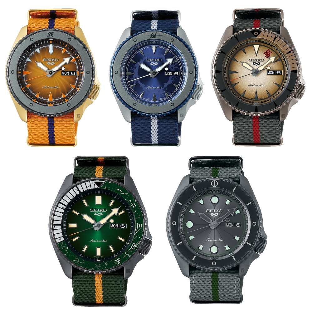 SEIKO 精工5 Sports x 火影忍者我愛羅聯名機械錶1111買買節送禮推薦