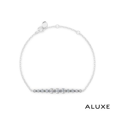 ALUXE 亞立詩 18K金 鑽石手鍊 星河排鑽 BR0141