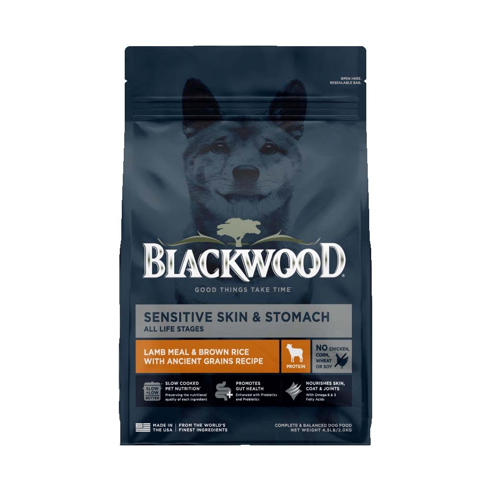 BlackWood 柏萊富 功能性護膚亮毛配方(羊肉+糙米)全齡犬糧 4.5磅 狗飼料 狗糧 全齡犬 成犬