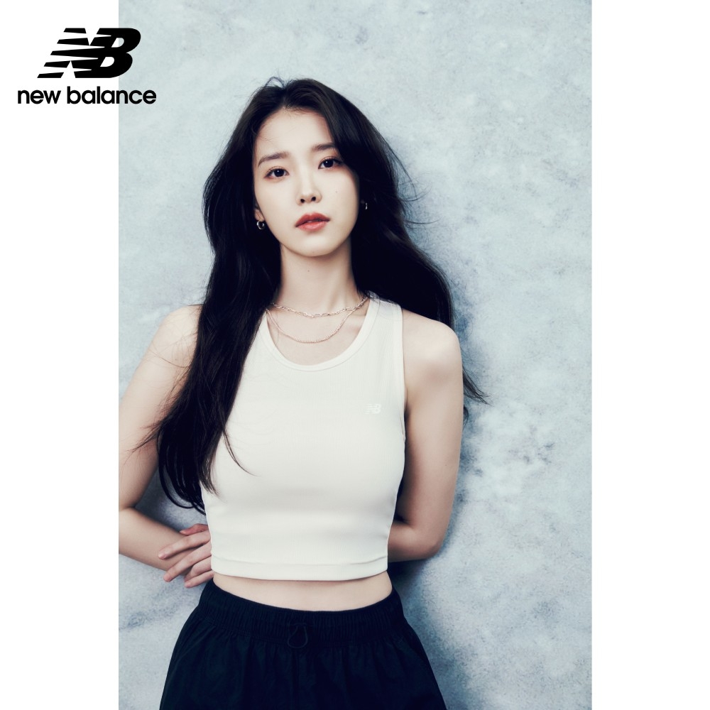 IU著用款【New Balance】 螺紋U領中短版背心_女性_杏色_WT43523LIN