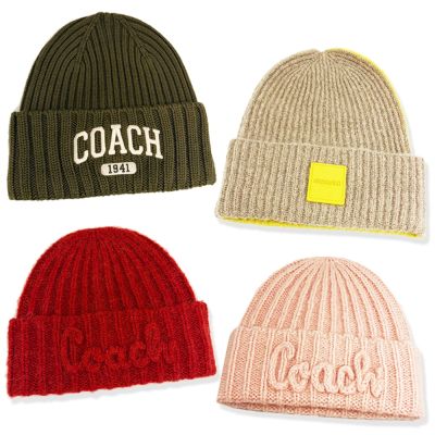 COACH 羊毛保暖毛帽(多款供選)
